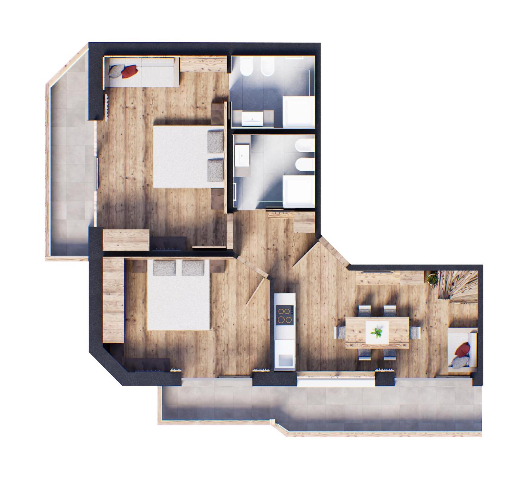 Apartments Burvel Σέλβα ντι Βαλ Γκαρντένα Δωμάτιο φωτογραφία